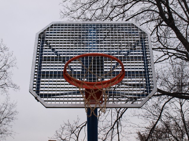 Ocelová basketbalová deska - antivandal.